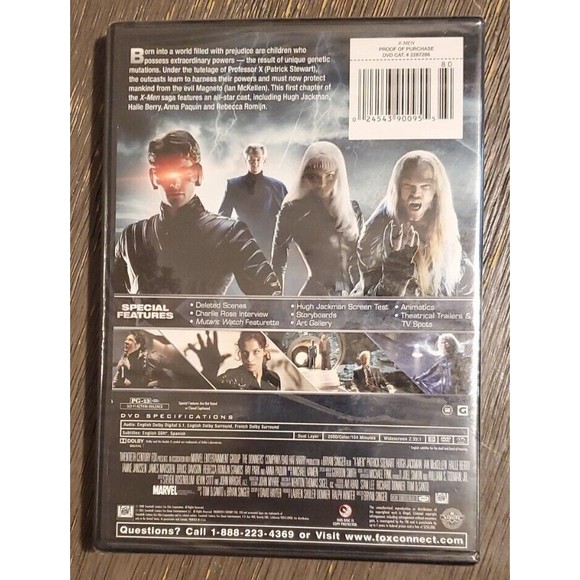 X-Men (DVD) Widescreen Edition, Hugh Jackman, Halle Berry *NEW/SEALED*FAST SHIP! - Picture 2 of 2
